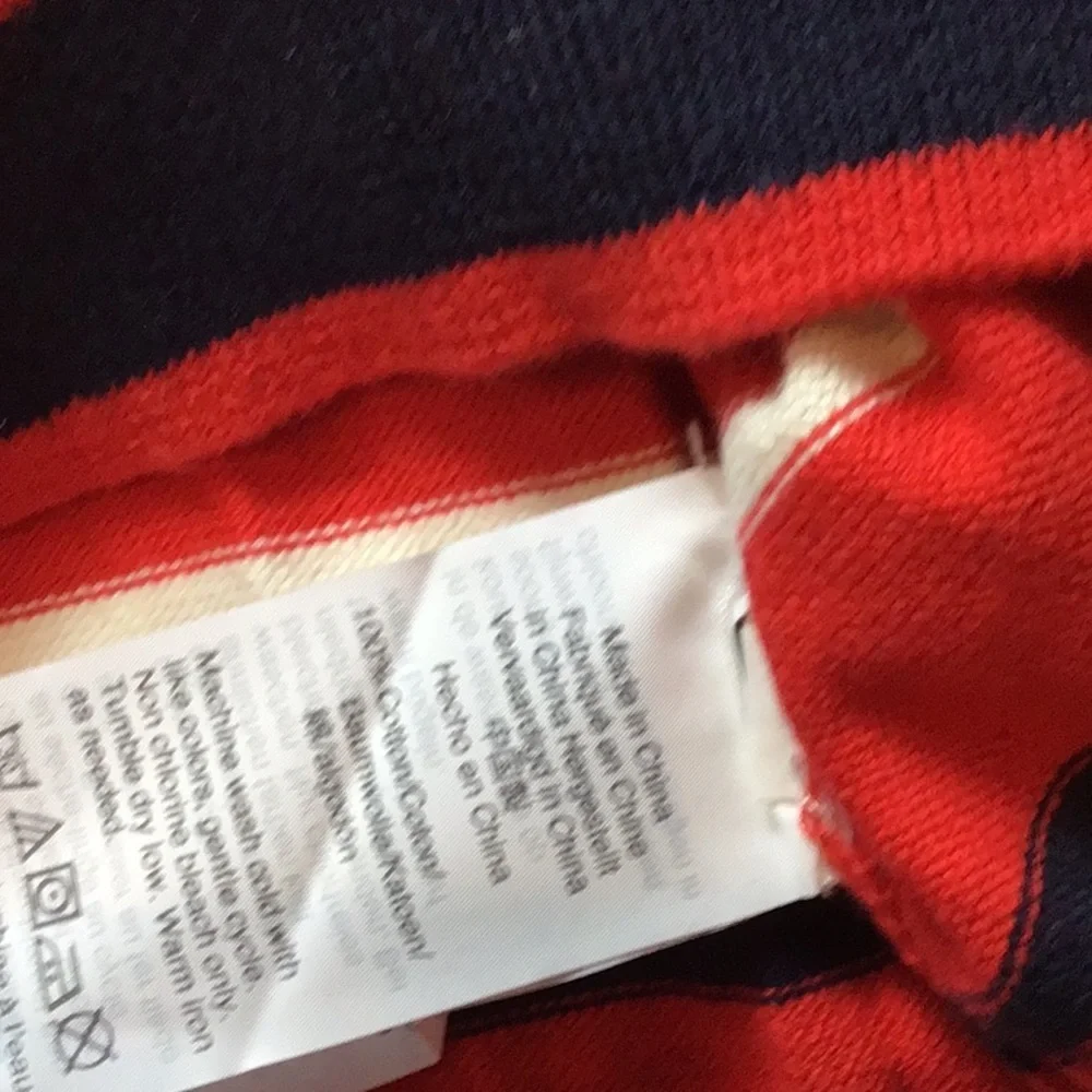J. Crew > Red Striped Sweater Small